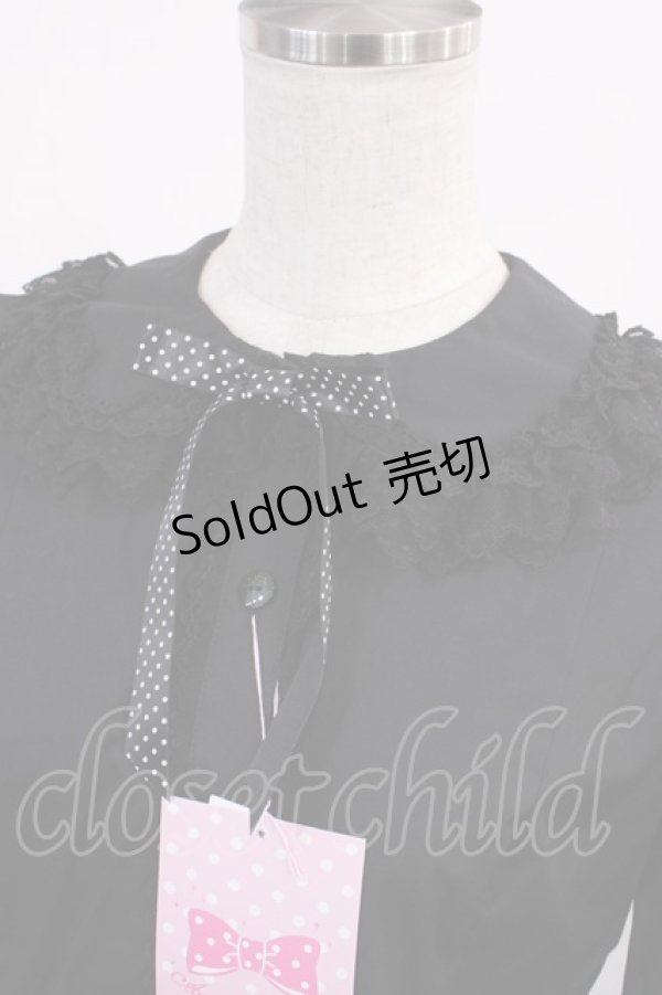 画像4: Angelic Pretty / Dot Ribbon 付け袖ブラウス Free ブラック H-25-11-10-1022-AP-BL-NS-ZH (4)