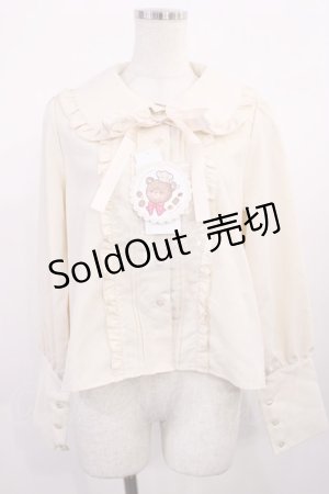 画像: CHIP CLIP / 五月アイ/Cheese Bear/AIピンタックブラウス L 生成り H-25-11-10-1023-LO-BL-NS-ZH