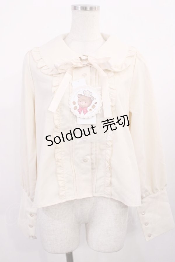 画像1: CHIP CLIP / 五月アイ/Cheese Bear/AIピンタックブラウス L 生成り H-25-11-10-1023-LO-BL-NS-ZH (1)