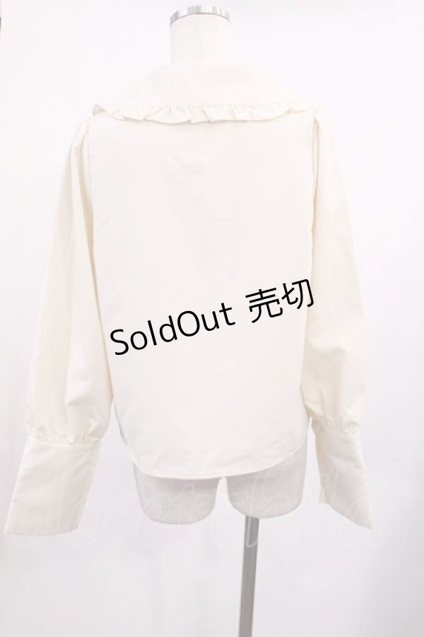 画像2: CHIP CLIP / 五月アイ/Cheese Bear/AIピンタックブラウス L 生成り H-25-11-10-1023-LO-BL-NS-ZH (2)