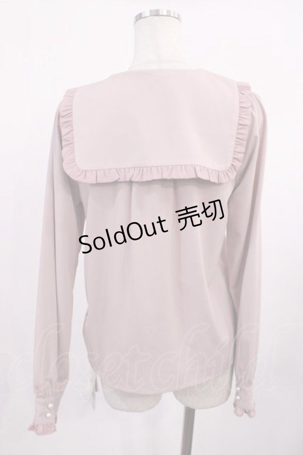 画像2: Ank Rouge / スクエアカラーリボンタイブラウス M ピンク H-25-11-10-1024-CA-BL-NS-ZH (2)