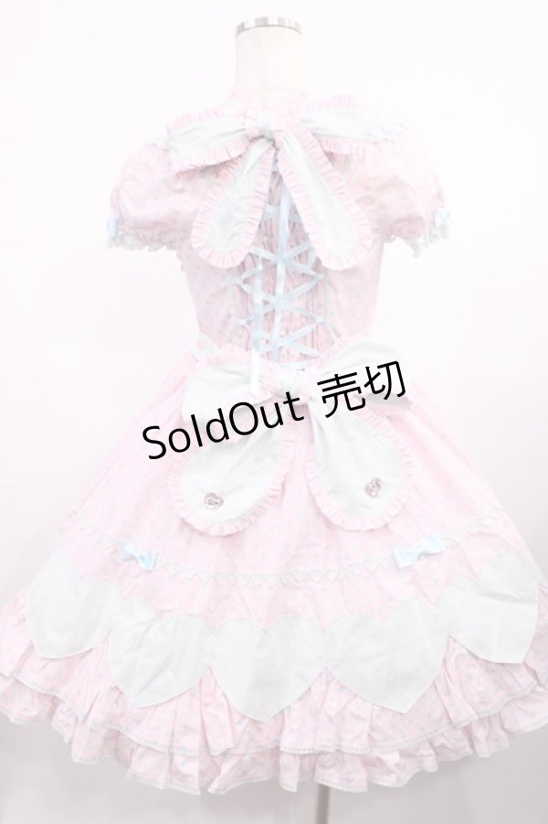 画像3: Angelic Pretty / カラフルハートワンピース Free ピンク/サックス H-25-11-10-1002-AP-OP-NS-ZH (3)