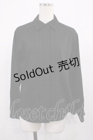 画像: an another angelus / ピンタックブラウス Free Black H-25-11-10-1026-CA-BL-NS-ZH