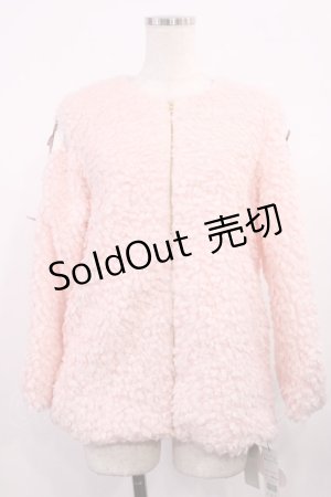 画像: Ank Rouge / 合皮ハートスピンドルもこもこコート M ピンク H-25-11-10-1027-CA-JA-NS-ZH