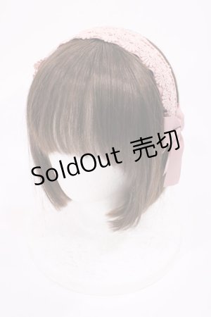 画像: m petit by misako / TT*AMレースカチューシャ  ピンク H-25-11-10-1030-LO-AC-NS-ZH