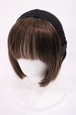 画像: m petit by misako / TT*AMレースカチューシャ  ブラック H-25-11-10-1031-LO-AC-NS-ZH