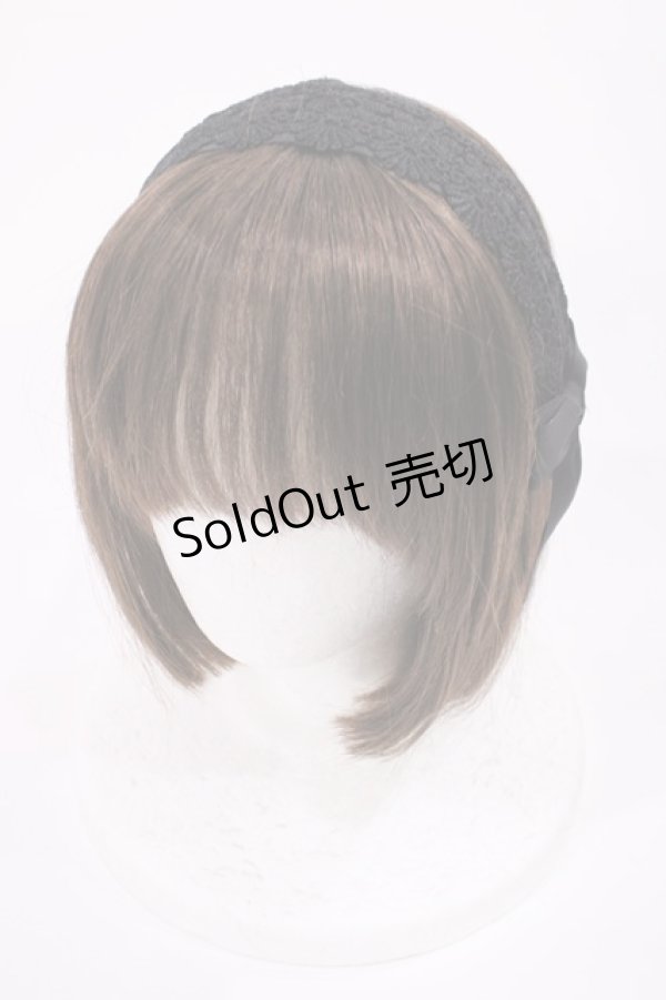 画像1: m petit by misako / TT*AMレースカチューシャ  ブラック H-25-11-10-1031-LO-AC-NS-ZH (1)