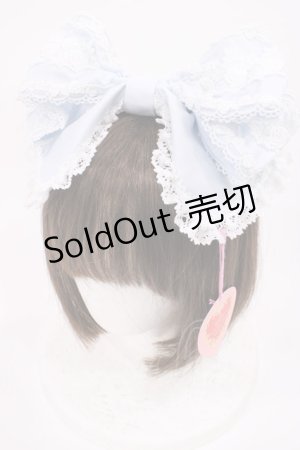 画像: BABY,THE STARS SHINE BRIGHT / キャメロンカチューシャ（綿サテン）  サックス H-25-11-10-1034-BA-AC-NS-ZH