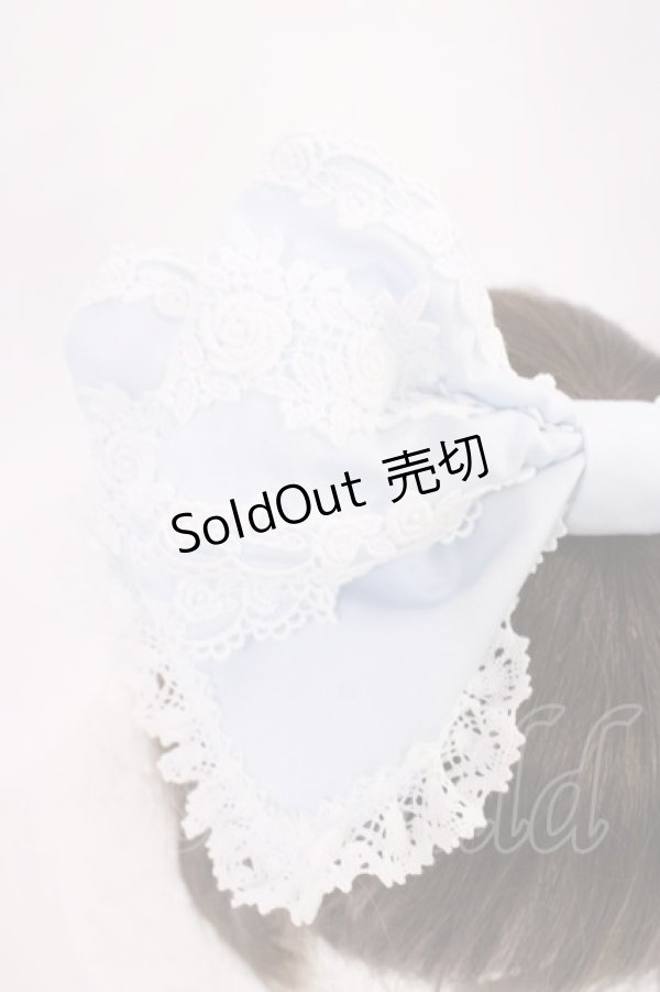 画像2: BABY,THE STARS SHINE BRIGHT / キャメロンカチューシャ（綿サテン）  サックス H-25-11-10-1034-BA-AC-NS-ZH (2)