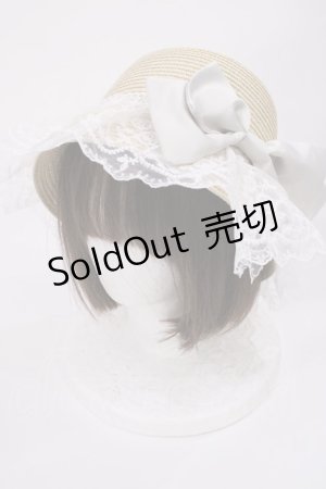 画像: Lovely Tency / 眞白ありす/ストローハット  オフ H-25-11-10-1036-LO-AC-NS-ZT-K004