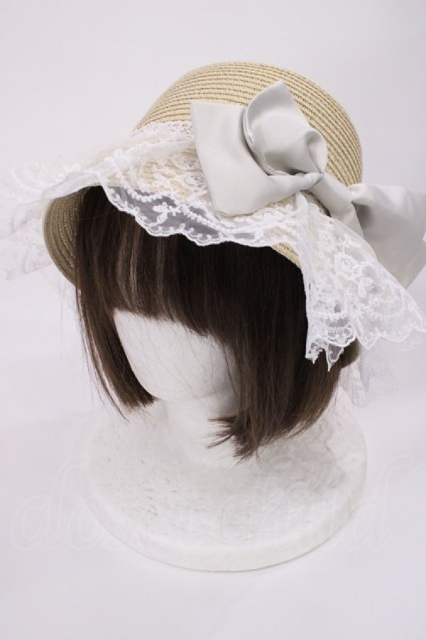 画像1: Lovely Tency / 眞白ありす/ストローハット  オフ H-25-11-10-1036-LO-AC-NS-ZT-K004 (1)