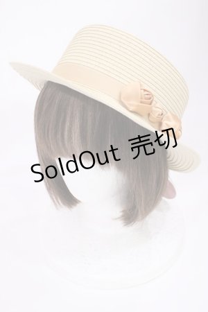 画像: m petit by misako / AMブレードカンカン帽  ベージュ H-25-11-10-1039-LO-AC-NS-ZH