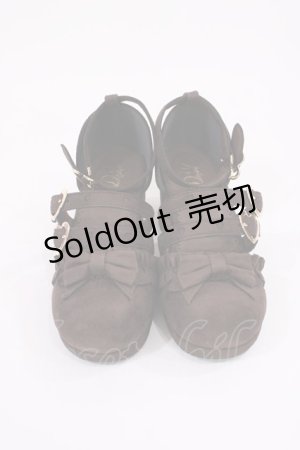 画像: DearMyLove / リボンシューズ 23.0cm ブラウン H-25-11-10-1042-EL-SH-NS-ZH