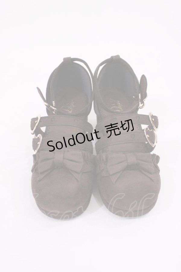 画像1: DearMyLove / リボンシューズ 23.0cm ブラウン H-25-11-10-1042-EL-SH-NS-ZH (1)