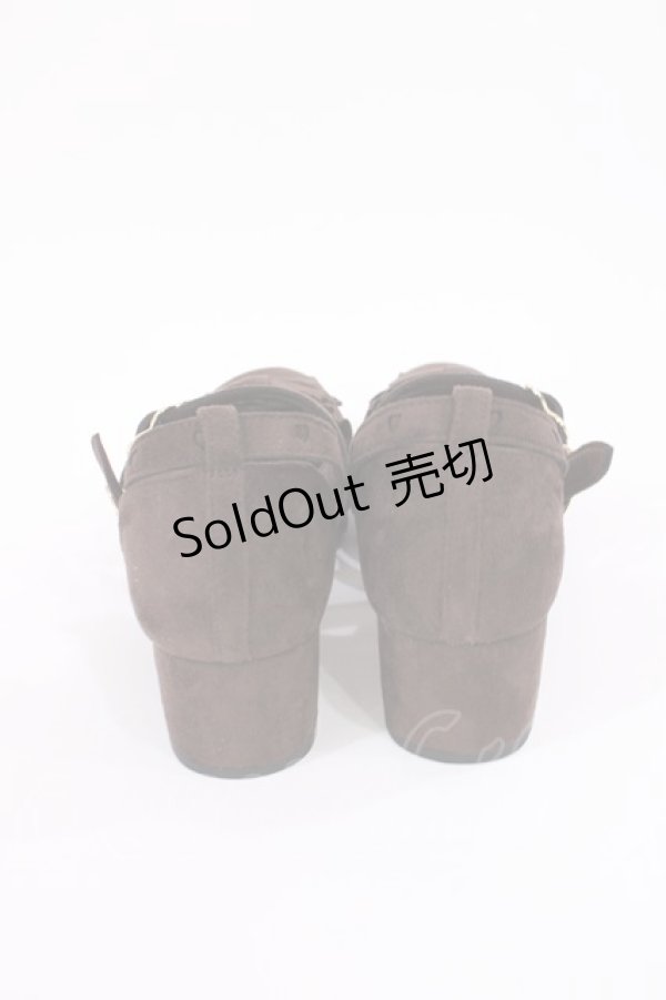 画像3: DearMyLove / リボンシューズ 23.0cm ブラウン H-25-11-10-1042-EL-SH-NS-ZH (3)