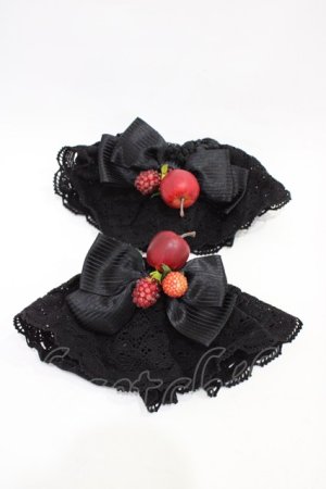 画像: BABY,THE STARS SHINE BRIGHT / 赤いひとかけらのMarchenお袖留め  ブラック H-25-11-10-003-BA-ZA-NS-ZH