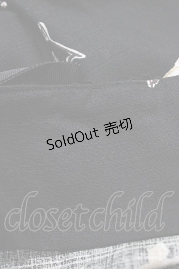 画像6: ALICE and the PIRATES / 黒猫のダンス柄ジャンパースカートI Free ブラック H-25-11-10-013-PA-OP-NS-ZH (6)