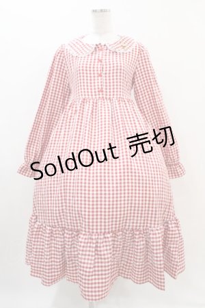 画像: FLC / 星名桜子/ギンガムチェックワンピース M レッド H-25-11-10-016-0-OP-NS-ZH