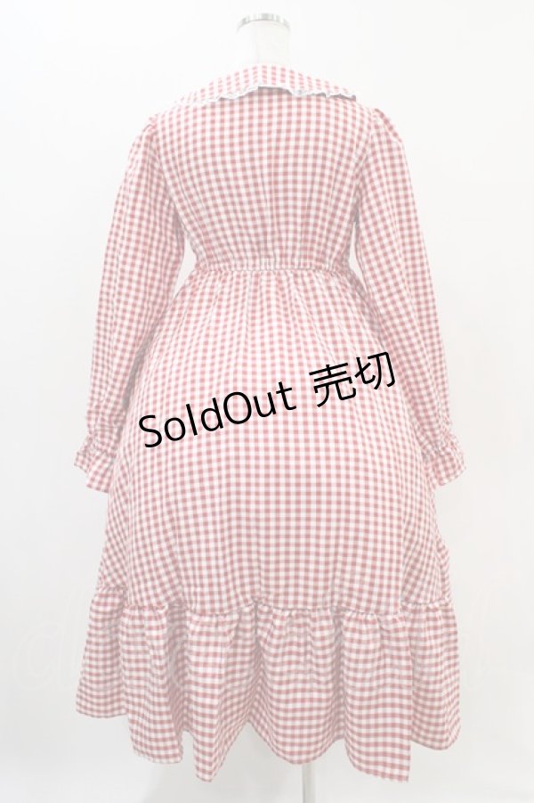 画像2: FLC / 星名桜子/ギンガムチェックワンピース M レッド H-25-11-10-016-0-OP-NS-ZH (2)