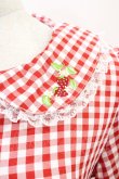 画像3: FLC / 星名桜子/ギンガムチェックワンピース M レッド H-25-11-10-016-0-OP-NS-ZH (3)