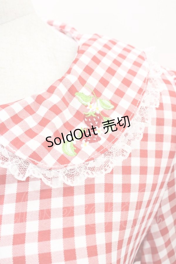 画像3: FLC / 星名桜子/ギンガムチェックワンピース M レッド H-25-11-10-016-0-OP-NS-ZH (3)