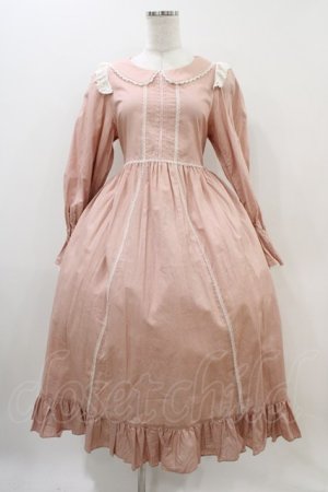 画像: Maria pipi / コットンフラットレースドレス Free ピンク H-25-11-10-017-EL-TO-NS-ZH