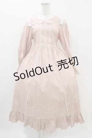 画像: Maria pipi / コットンフラットレースドレス Free ピンク H-25-11-10-017-EL-TO-NS-ZH