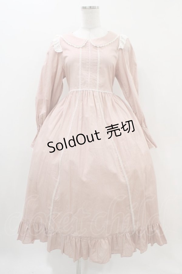 画像1: Maria pipi / コットンフラットレースドレス Free ピンク H-25-11-10-017-EL-TO-NS-ZH (1)