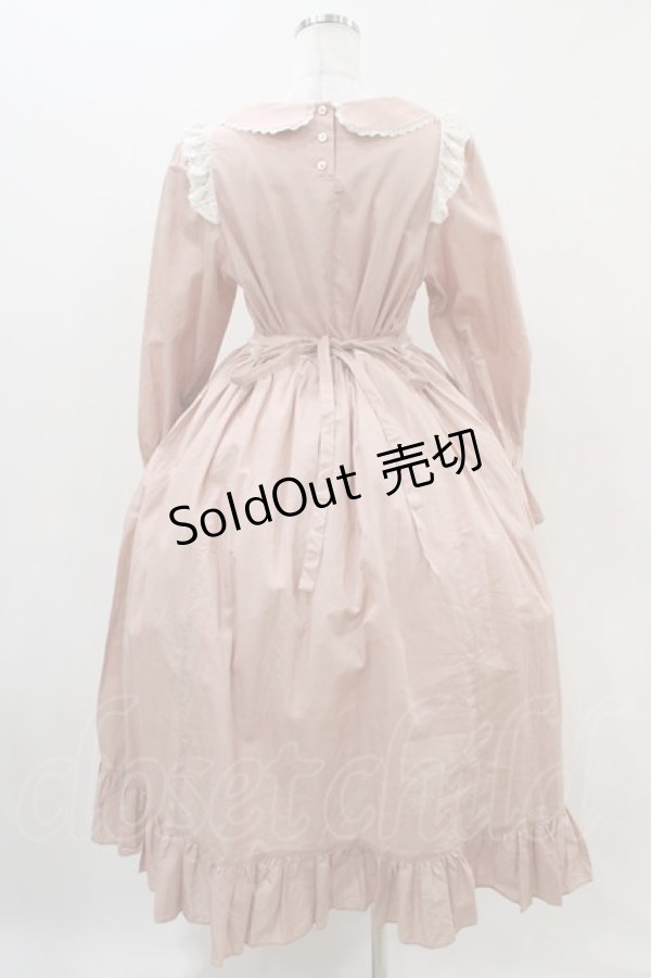 画像2: Maria pipi / コットンフラットレースドレス Free ピンク H-25-11-10-017-EL-TO-NS-ZH (2)