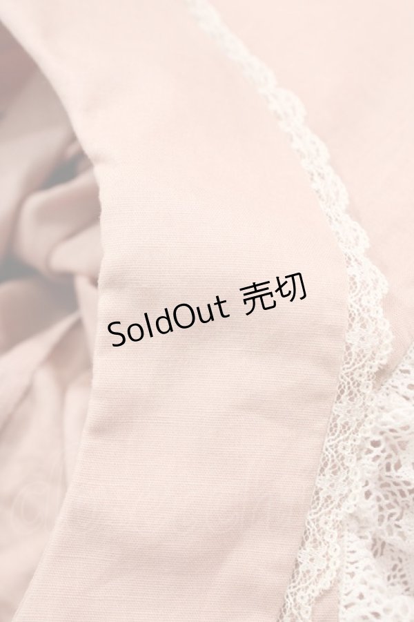 画像3: Maria pipi / コットンフラットレースドレス Free ピンク H-25-11-10-017-EL-TO-NS-ZH (3)
