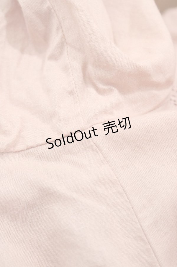 画像4: Maria pipi / コットンフラットレースドレス Free ピンク H-25-11-10-017-EL-TO-NS-ZH (4)