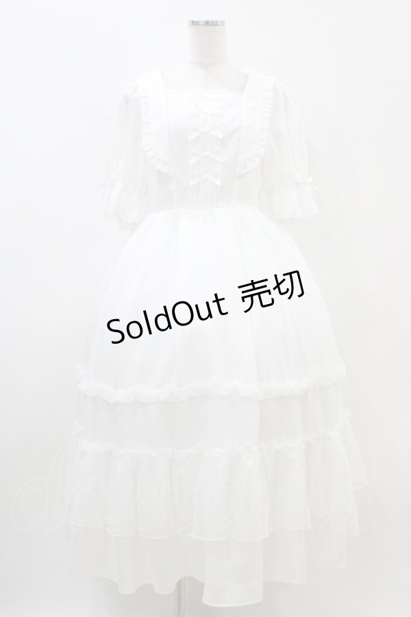 画像1: axes femme kawaii / プチリボンワンピース M オフ H-25-11-10-018-AX-OP-NS-ZH (1)