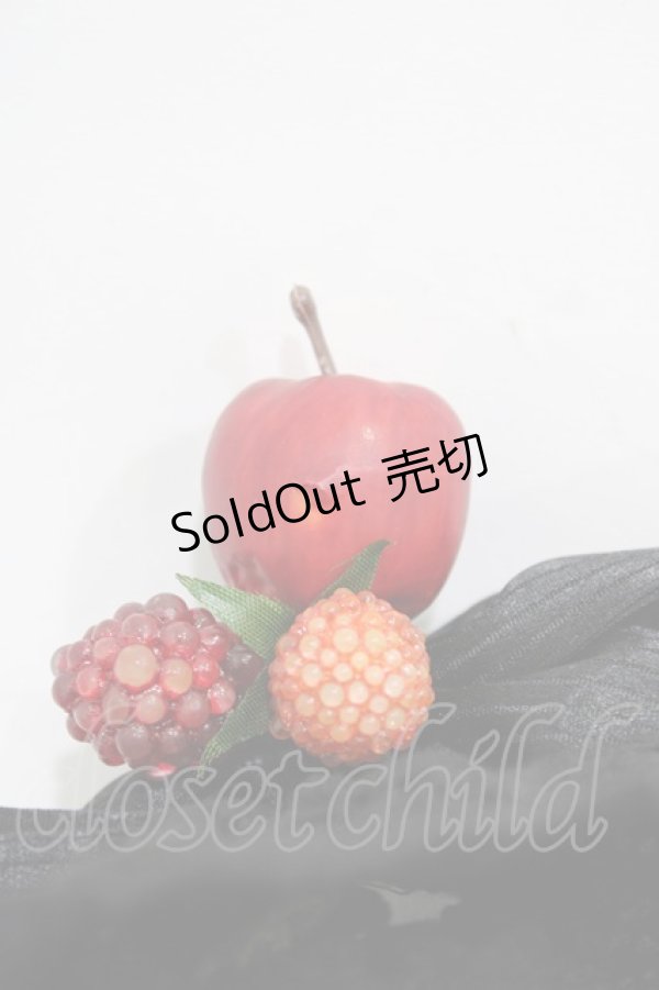 画像3: BABY,THE STARS SHINE BRIGHT / 赤いひとかけらのMarchenお袖留め  ブラック H-25-11-10-003-BA-ZA-NS-ZH (3)