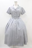 画像1: an another angelus / フロント釦開衿ワンピース Free BLUE×WH H-25-11-10-020-CA-OP-NS-ZH (1)
