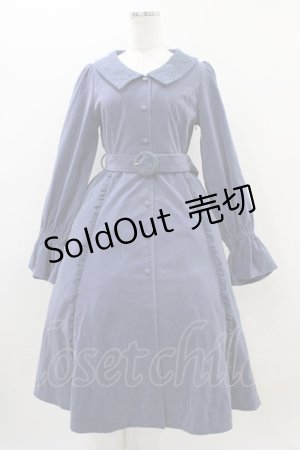 画像: LIZ LISA / ベロアレースフリルワンピース Free ブルー H-25-11-10-021-LO-OP-NS-ZH