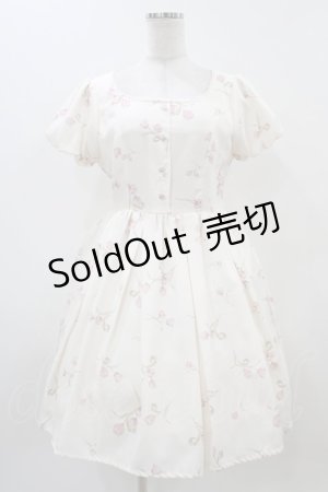 画像: Ank Rouge / Vintage Tulipワンピース M アイボリー H-25-11-10-023-CA-OP-NS-ZH