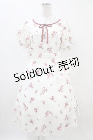 画像: LODISPOTTO / ピュアローズパフワンピース M オフ H-25-11-10-024-LO-OP-NS-ZH