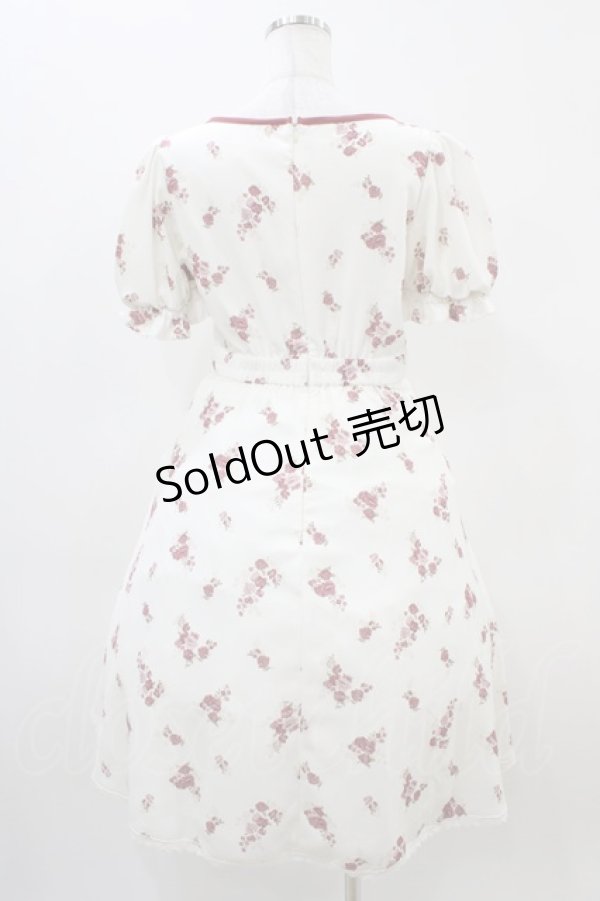 画像2: LODISPOTTO / ピュアローズパフワンピース M オフ H-25-11-10-024-LO-OP-NS-ZH (2)