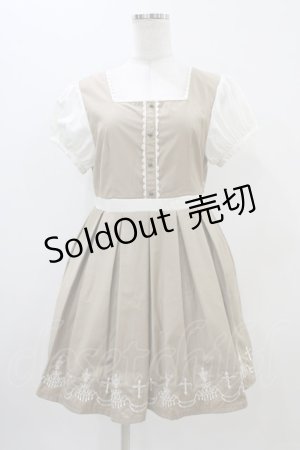 画像: Ank Rouge / シャンデリア刺繍ワンピース Free ベージュ H-25-11-10-026-CA-OP-NS-ZH