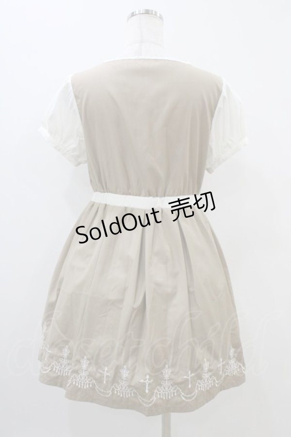 画像2: Ank Rouge / シャンデリア刺繍ワンピース Free ベージュ H-25-11-10-026-CA-OP-NS-ZH (2)