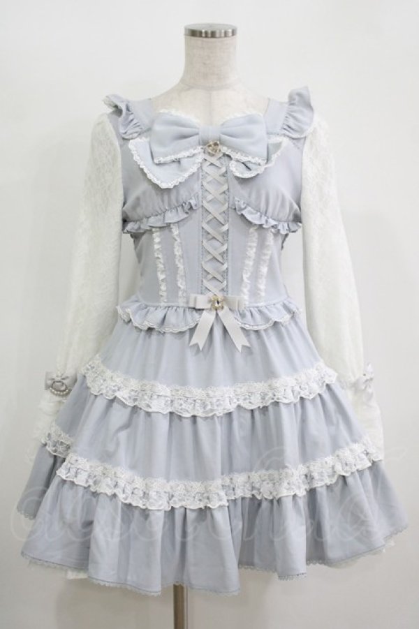 画像1: LIZ LISA / プリンセススリーブワンピース Free サックス H-25-11-11-028-LO-OP-NS-ZH (1)