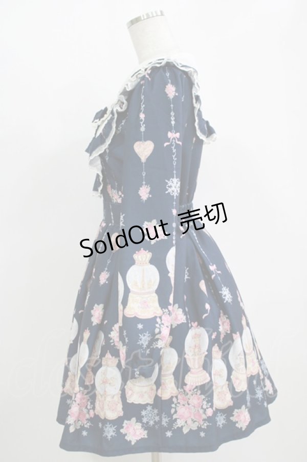 画像2: LIZ LISA / スノードーム柄ワンピース Free ネイビー H-25-11-11-029-LO-OP-NS-ZH (2)