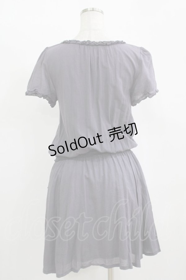 画像3: axes femme / ヨーク切替ワンピース M パープル H-25-11-11-030-AX-OP-NS-ZH (3)