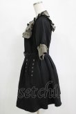 画像2: DearMyLove / ガーターデザインバラ刺繍ワンピース L ブラック H-25-11-11-034-EL-OP-NS-ZH (2)