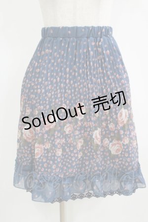 画像: axes femme / 花柄スカート M ブルー H-25-11-11-035-AX-SK-NS-ZH