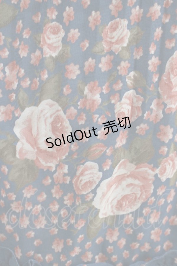 画像4: axes femme / 花柄スカート M ブルー H-25-11-11-035-AX-SK-NS-ZH (4)