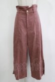 画像1: axes femme POETIQUE / ファーベルト付ワイドパンツ M ピンク H-25-11-11-041-AX-PA-NS-ZH (1)