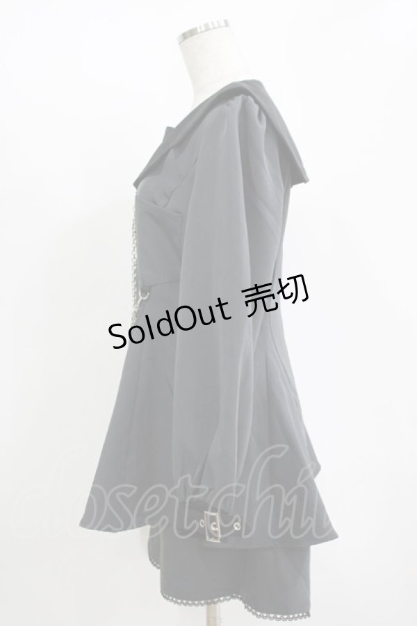 画像2: DearMyLove / 闇十字架チャームセットアップ LL グレー H-25-11-11-043-EL-OP-NS-ZH (2)