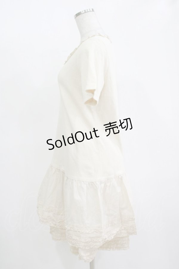 画像2: PINK HOUSE / 綿ローンフリルフリルセットアップ Free 生成り H-25-11-11-047-LO-TO-NS-ZH (2)