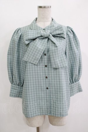 画像: Maison de FLEUR Petite Robe canone / ジャドの雨宿りブラウス S Green H-25-11-11-050-EL-BL-NS-ZH
